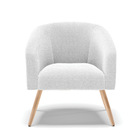 Cadeira Sala De Jantar Pé Palito Natural Kit 2 Stella Bouclê