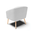 Cadeira Sala De Jantar Pé Palito Natural Kit 2 Stella Linho D