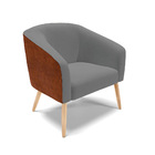 Cadeira Sala De Jantar Pé Palito Natural Kit 2 Stella Noz/lin