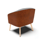 Cadeira Sala De Jantar Pé Palito Natural Kit 2 Stella Noz/lin