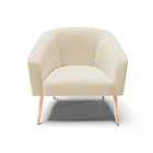 Cadeira Sala De Jantar Pé Palito Natural Kit 2 Stella Noz/lin