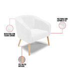 Cadeira Sala De Jantar Pé Palito Natural Kit 2 Stella Sintéti