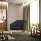 Cadeira Sala De Jantar Pé Palito Natural Kit 2 Stella Sintéti