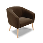 Cadeira Sala De Jantar Pé Palito Natural Kit 2 Stella Suede D