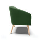 Cadeira Sala De Jantar Pé Palito Natural Kit 2 Stella Suede D