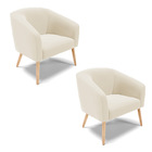 Cadeira Sala De Jantar Pé Palito Natural Kit 2 Stella Veludo