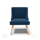 Cadeira Sala De Jantar Pé Palito Natural Kit 4 Liz Bouclê Azu