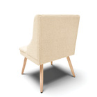 Cadeira Sala De Jantar Pé Palito Natural Liz Bouclê Bege D03