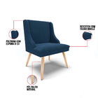 Cadeira Sala De Jantar Pé Palito Natural Liz Boucle D03 - D'r