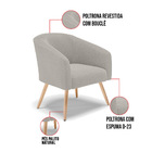 Cadeira Sala De Jantar Pé Palito Natural Stella Bouclê D03 -