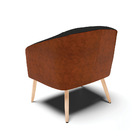 Cadeira Sala De Jantar Pé Palito Natural Stella Noz/linho D03