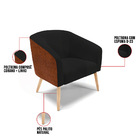 Cadeira Sala De Jantar Pé Palito Natural Stella Noz/linho D03