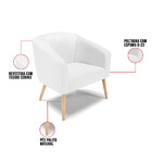 Cadeira Sala De Jantar Pé Palito Natural Stella Sintético D03