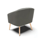 Cadeira Sala De Jantar Pé Palito Natural Stella Suede D03 - D