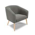 Cadeira Sala De Jantar Pé Palito Natural Stella Suede D03 - D