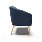 Cadeira Sala De Jantar Pé Palito Natural Stella Suede D03 - D