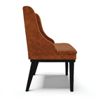 Cadeira Sala Jantar Kit 10 Liz Base Madeira Preto Sintético P