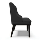 Cadeira Sala Jantar Kit 2 Liz Base Madeira Sintético Preto D0