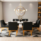 Cadeira Sala Jantar Kit 6 Liz Base Madeira Castanho Linho D03