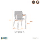 Cadeira Sardenha - Azul Sonho Distante