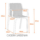 Cadeira Sardenha - Nude