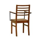 Cadeira Savana Com Braços Madeira Maciça Encosto E Assento Ri