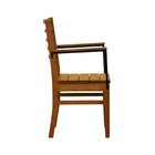 Cadeira Savana Com Braços Madeira Maciça Encosto E Assento Ri