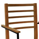 Cadeira Savana Com Braços Madeira Maciça Encosto Ripado Assen