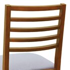 Cadeira Savana Madeira Maciça Encosto Ripado Assento Estofado