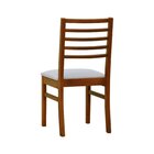 Cadeira Savana Madeira Maciça Encosto Ripado Assento Estofado