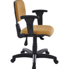 Cadeira Secretária Base Back System Linha Square Amarelo