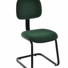 Cadeira Secretária Base Fixa Em S Linha Economy Verde