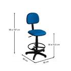 Cadeira Secretária Caixa Plus Azul