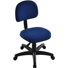 Cadeira Secretária Com Base Giratória Linha Robust Azul