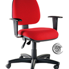 Cadeira Secretária Com Certificação Abnt Linha Confort Vermel