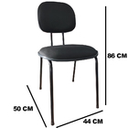 Cadeira Secretária Fixa Pé Palito