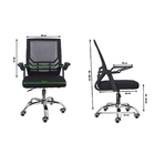 Cadeira Secretária Giratória Braço Flexível Best Chair - Preta