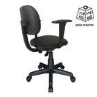 Cadeira Secretária Giratória Com Braços Reguláveis Estofada P