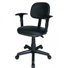 Cadeira Secretária Giratória Com Braços Reguláveis Estofada P