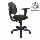 Cadeira Secretária Giratória Com Braços Reguláveis Estofada P