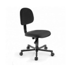 Cadeira Secretaria Giratória Preta Tecido