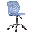 Cadeira Secretaria Kids Pelegrin Pel-3300 Tela Mesh Azul