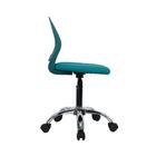 Cadeira Secretaria Kids Pelegrin Pel-3300 Tela Mesh Azul Turq