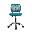 Cadeira Secretaria Kids Pelegrin Pel-3300 Tela Mesh Azul Turq