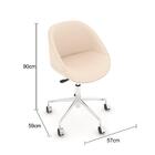 Cadeira Secretária Megan Areia