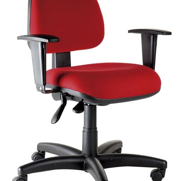 Cadeira Secretária Para Escritório Linha Confort Vermelho
