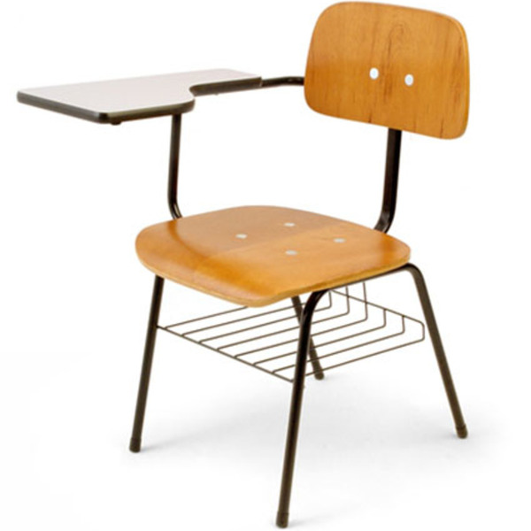 Cadeira Secretária Universitária Base Fixa Linha Madeira Marr