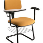 Cadeira Secretária Universitária Com Braços Linha Square Amar