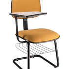 Cadeira Secretária Universitária Linha Square Amarelo