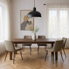 Cadeira Selene Bouclê 82x46,5x60 Cm Cinza Quente